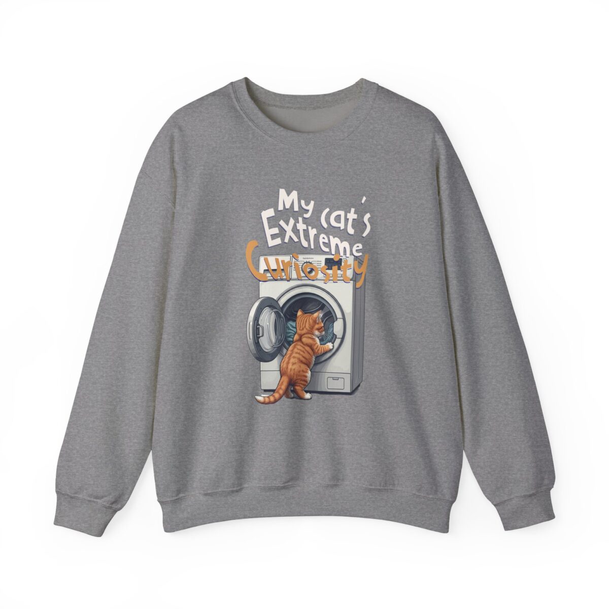 My cat's extreme curiosity Unisex Heavy Blend™ Crewneck Sweatshirt - Image 13