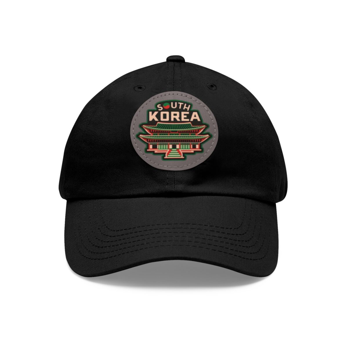 South Korea Hat with Leather Patch (Round) - Image 5
