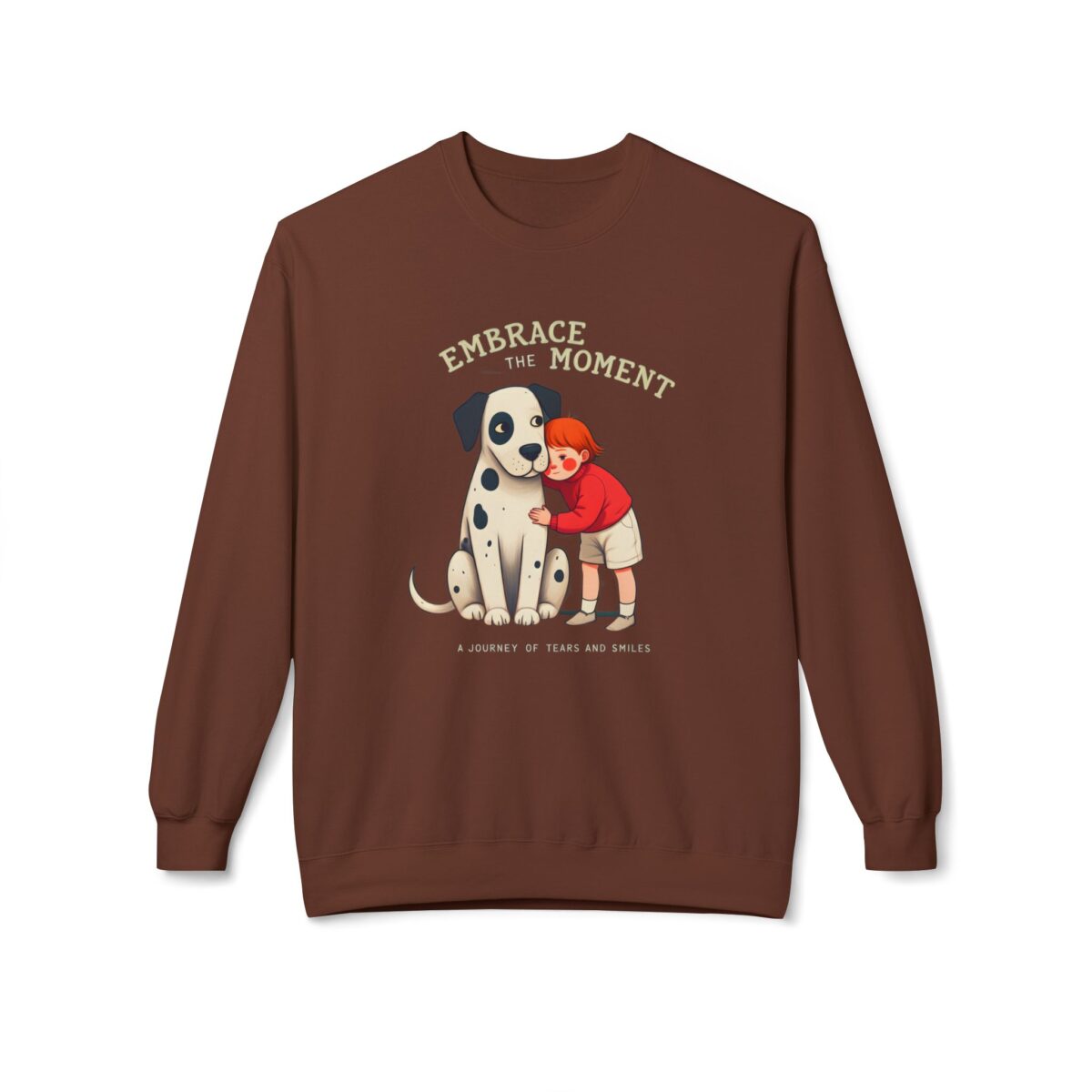 Embrace the moments Unisex Midweight Softstyle Fleece Crewneck Sweatshirt - Image 5