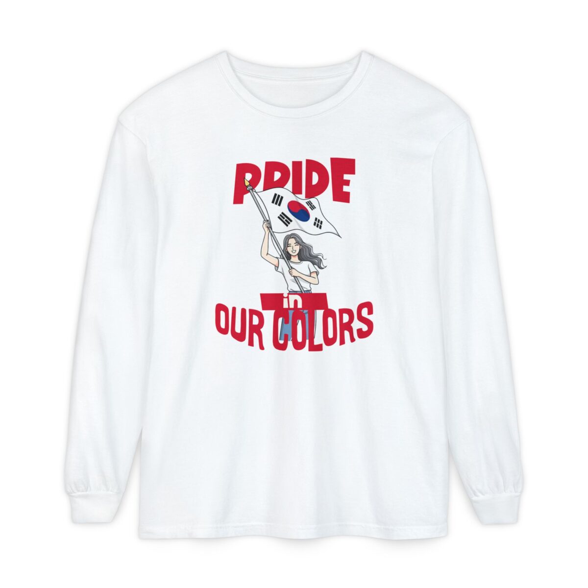 Pride in our colors Unisex Garment-dyed Long Sleeve T-Shirt