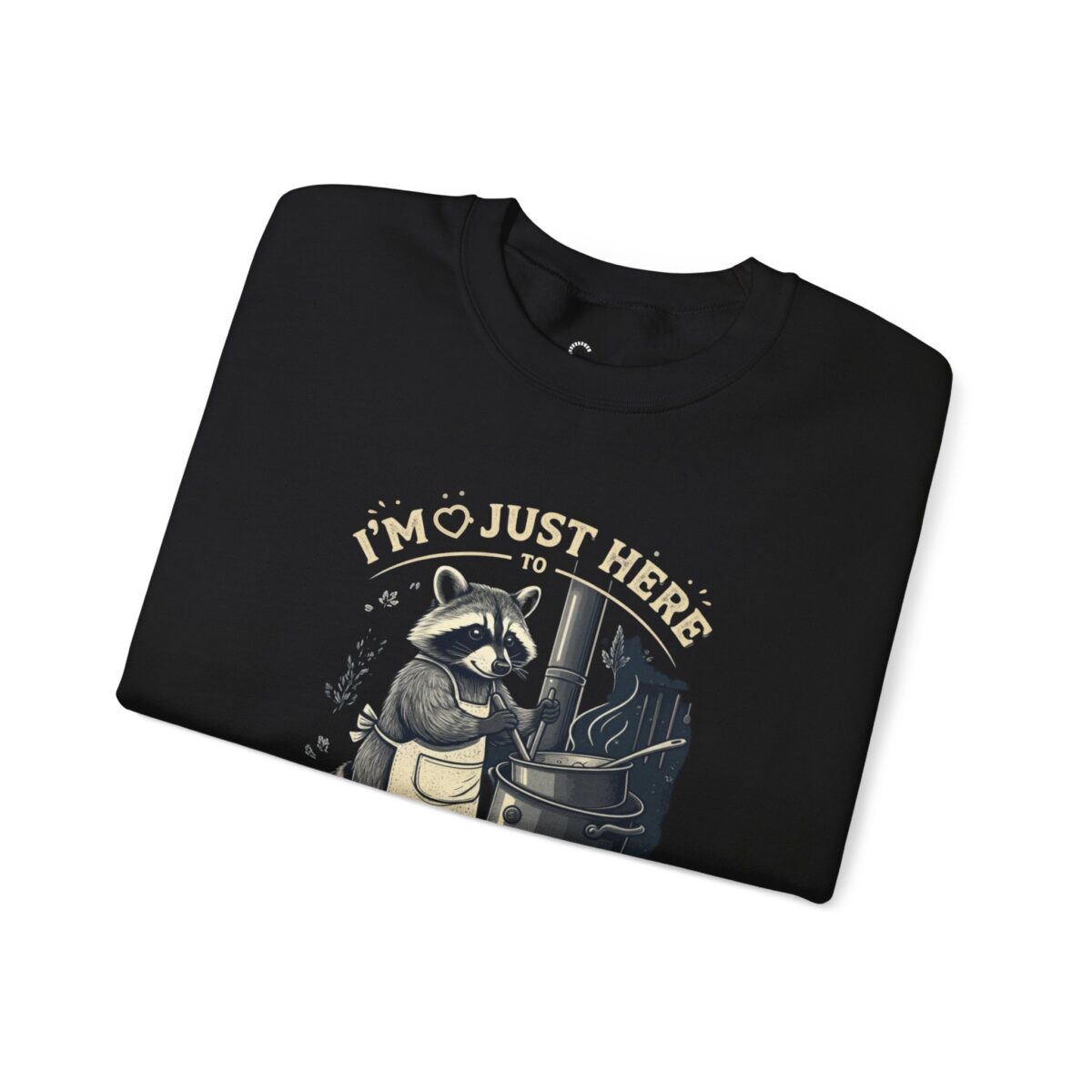 I am just here Unisex Heavy Blend™ Crewneck Sweatshirt - Image 3