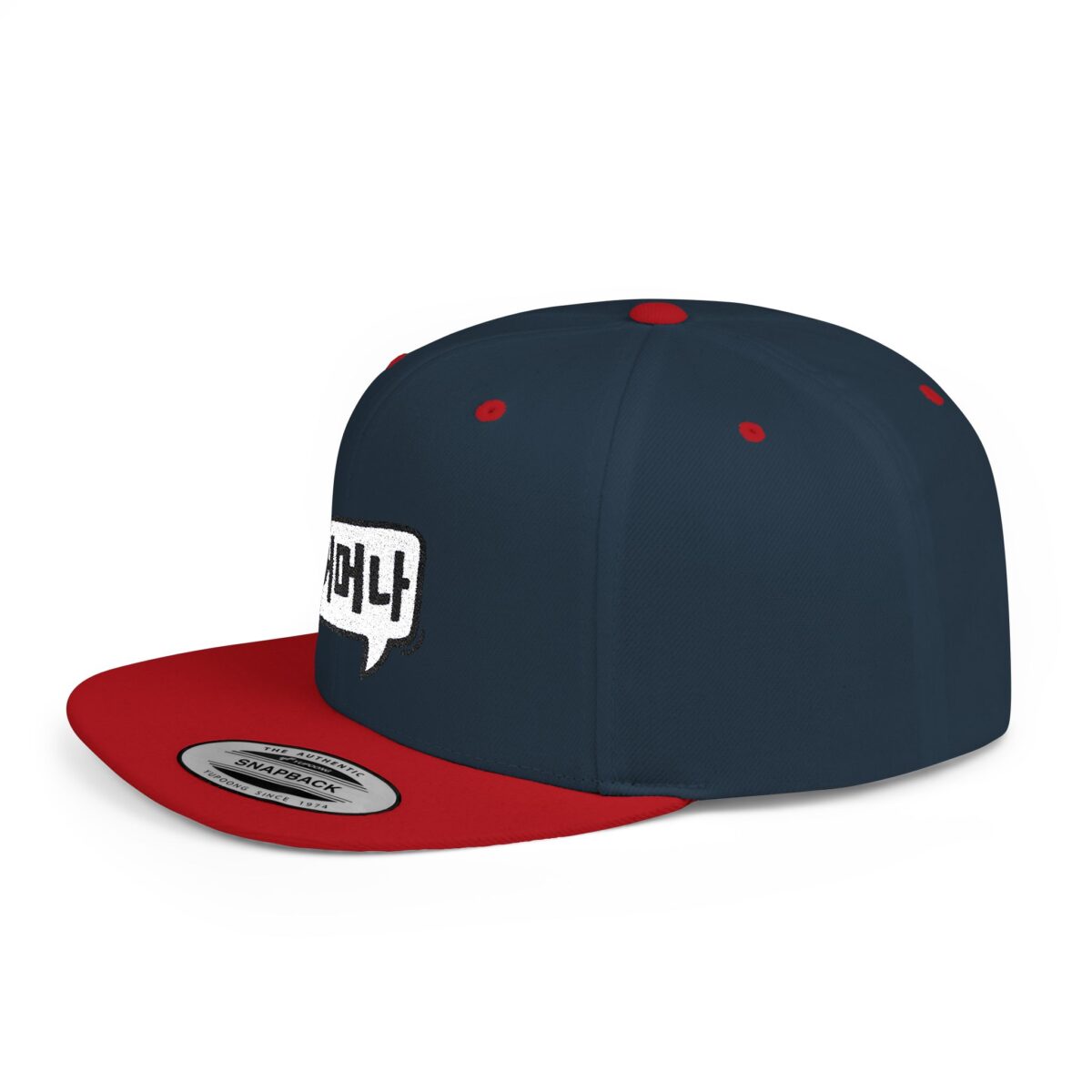 Oh my goodness Korean Language Flat Bill Snapback Hat - Trendy Street Style Cap - Image 3