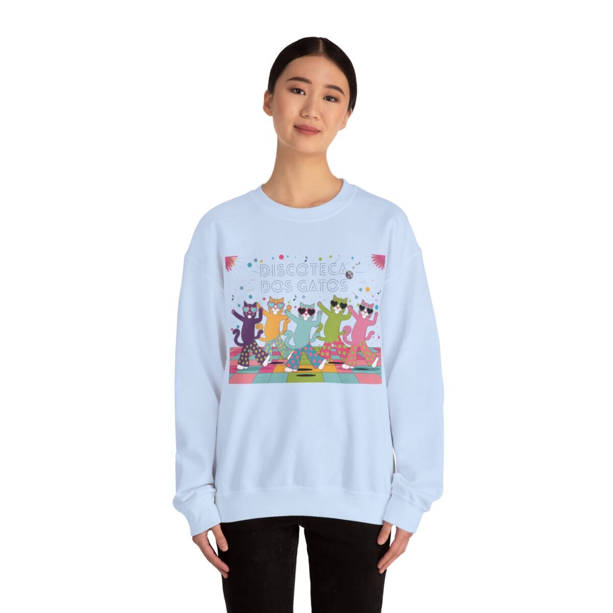 Discoteca dos Gatos Unisex Heavy Blend™ Crewneck Sweatshirt - Image 20