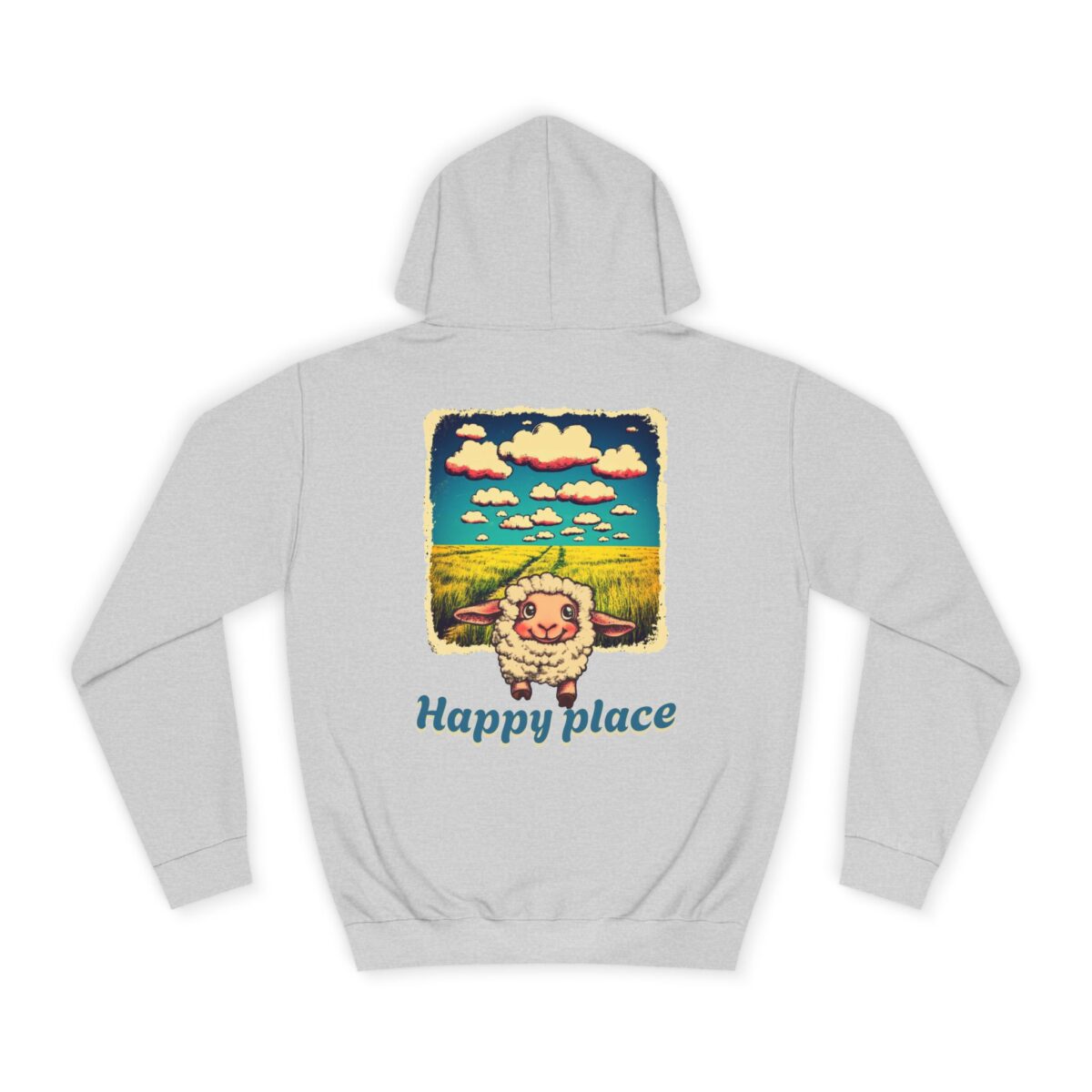 Happy place Unisex College Hoodie - Image 10