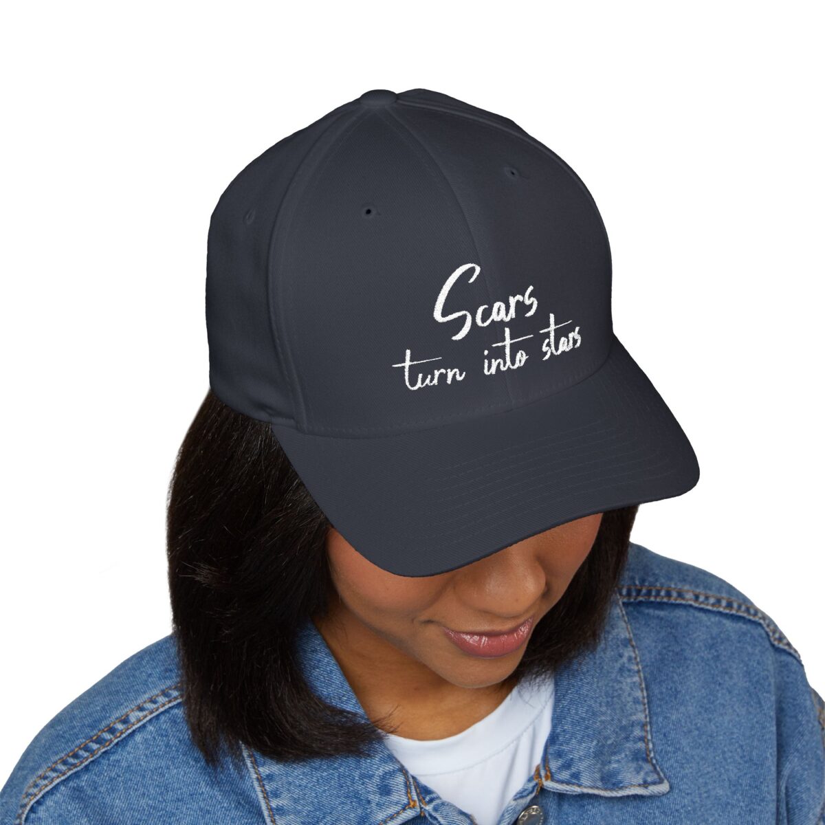 Embroidered Cap - 'Scars Turn Into Stars' Inspiring Quote - Image 23