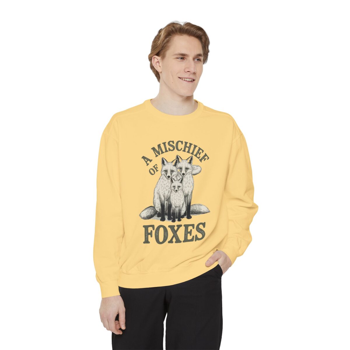 A mischief of Foxes Unisex Garment-Dyed Sweatshirt - Image 11