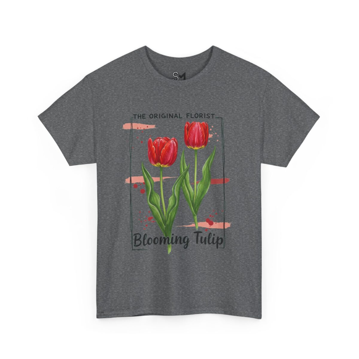 Blooming Tulip Unisex Heavy Cotton Tee - Image 31