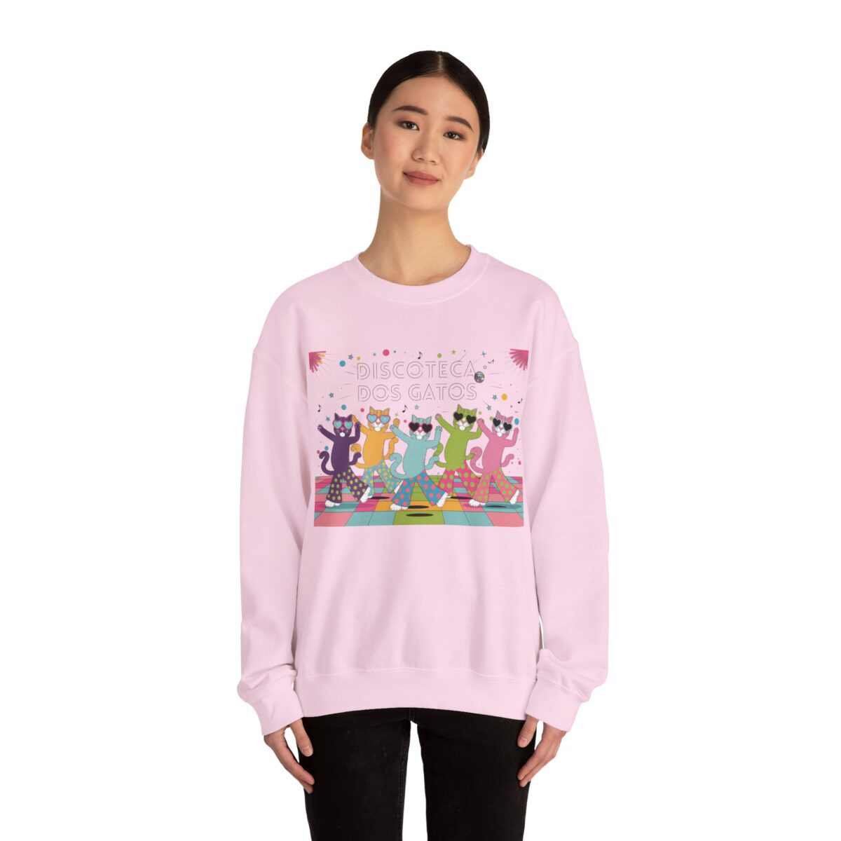 Discoteca dos Gatos Unisex Heavy Blend™ Crewneck Sweatshirt - Image 32