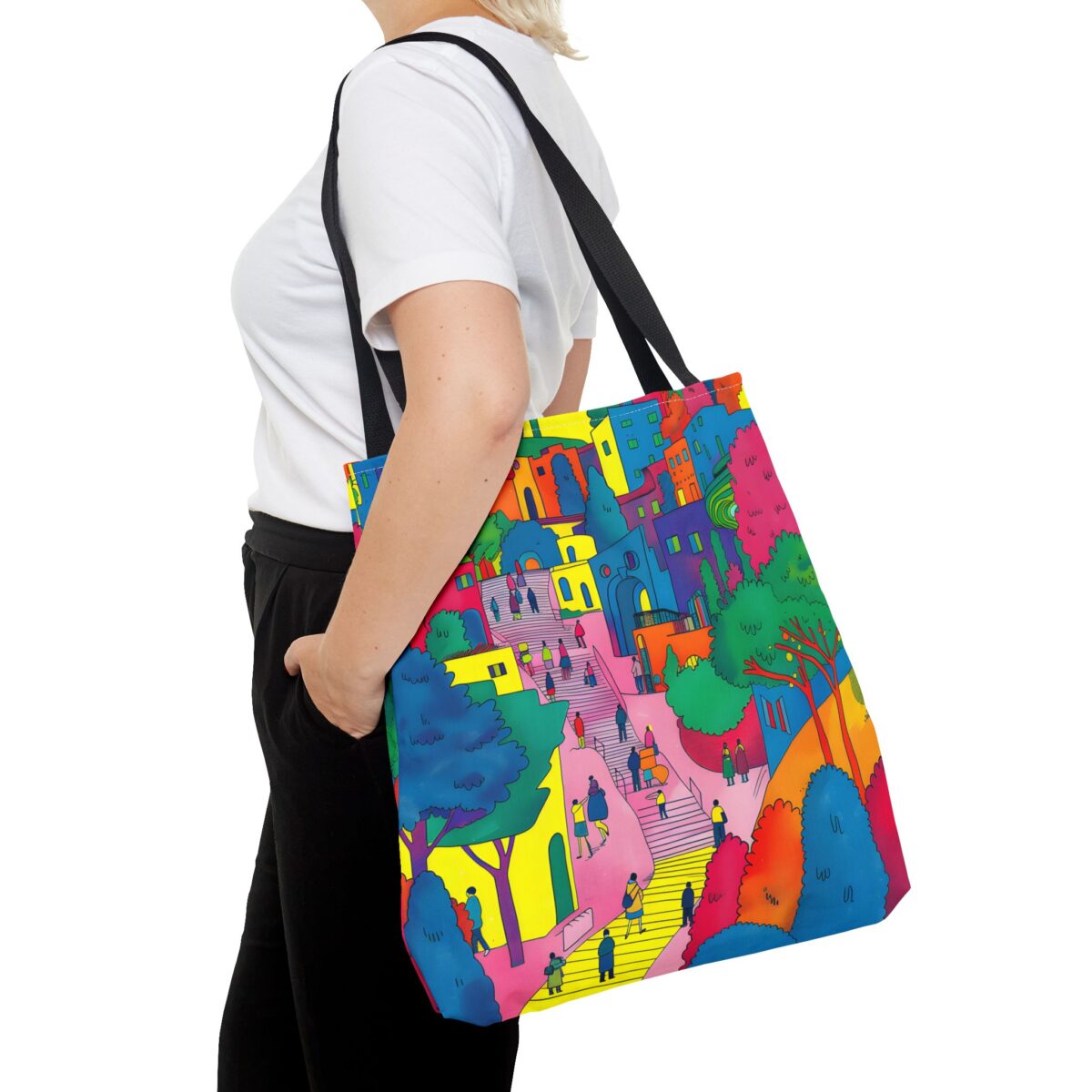 The hillside village in Korea Tote Bag (AOP) - Image 12
