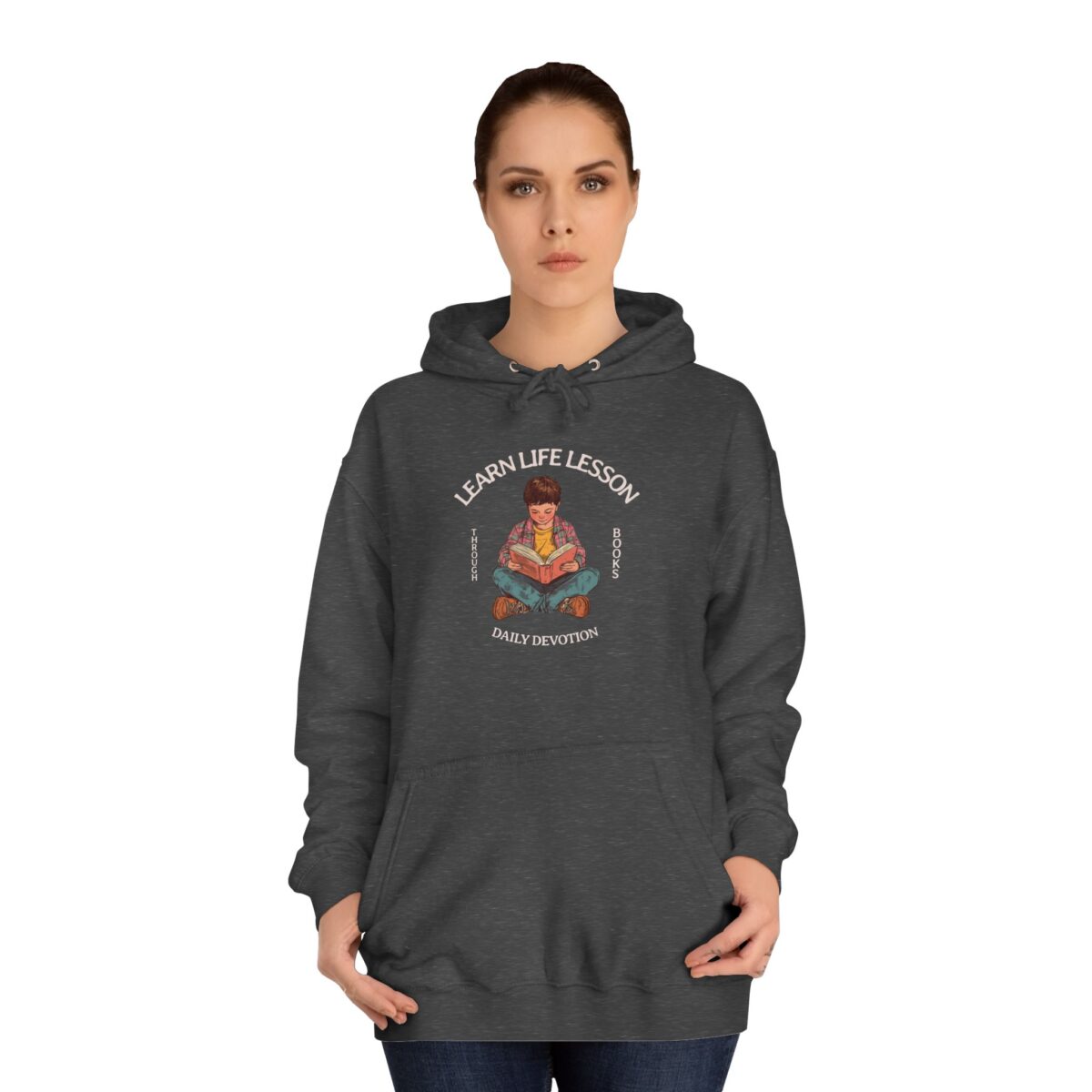 Through books Unisex College Hoodie - Image 28