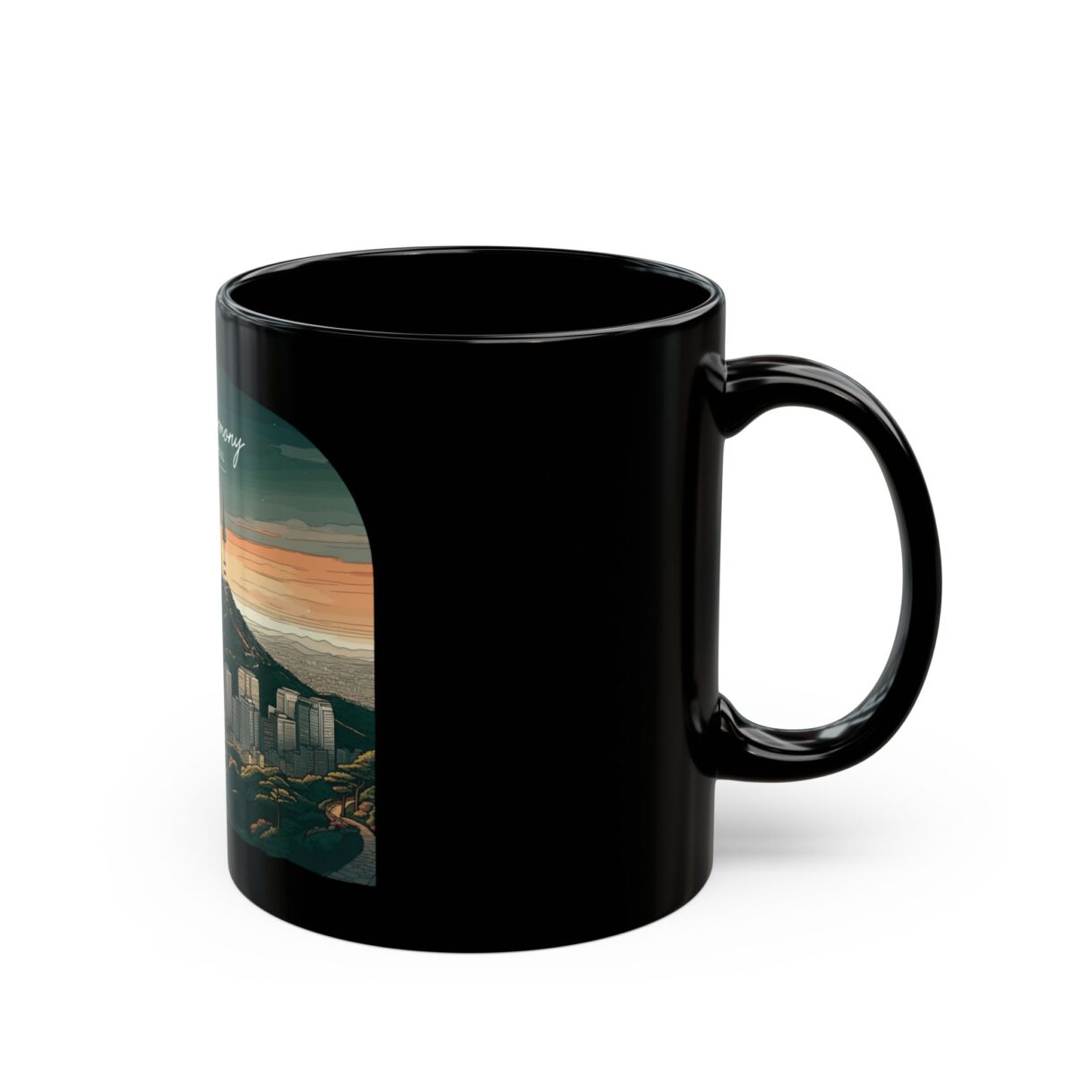 Seoul Harmony Black Mug (11oz, 15oz) - Image 2