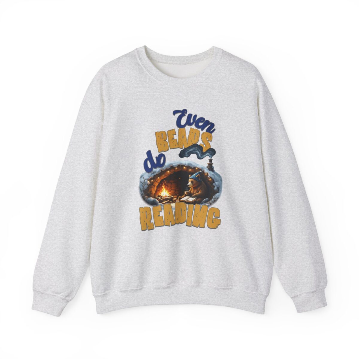 Even bears do reading Unisex Heavy Blend™ Crewneck Sweatshirt