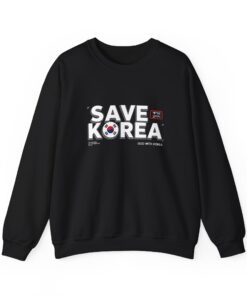 Save Korea Unisex Heavy Blend™ Crewneck Sweatshirt - Statement Apparel for Activism and Awareness