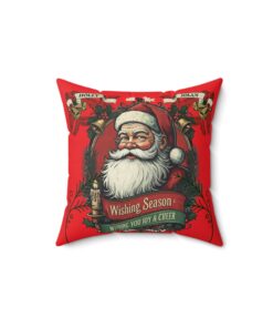 Holly Jolly Spun Polyester Square Pillow