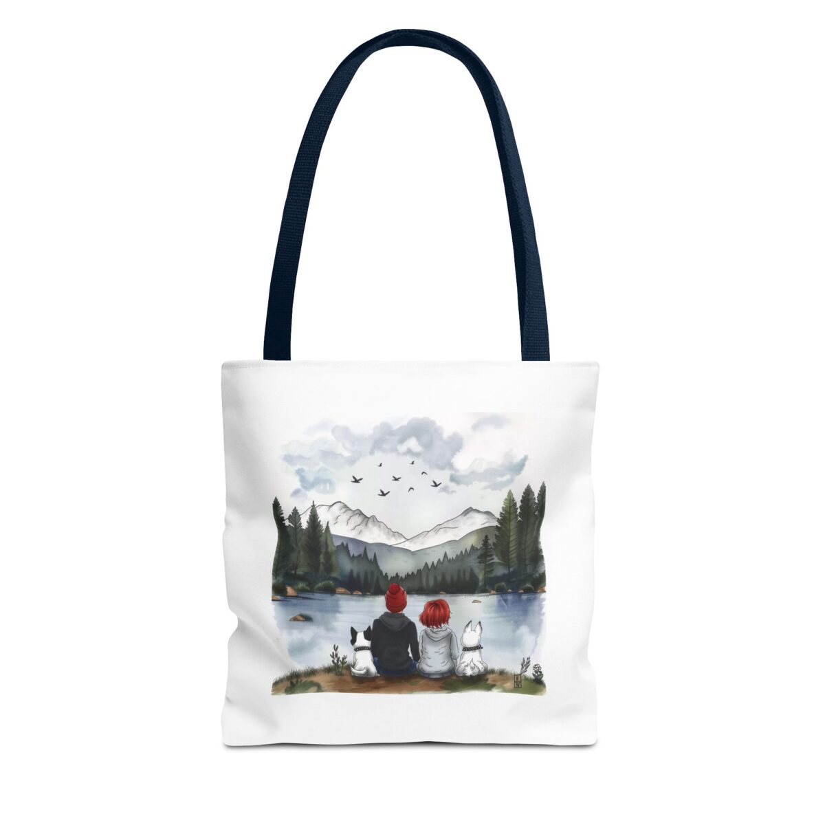 Two dogs, you and me Tote Bag (AOP) - Image 17
