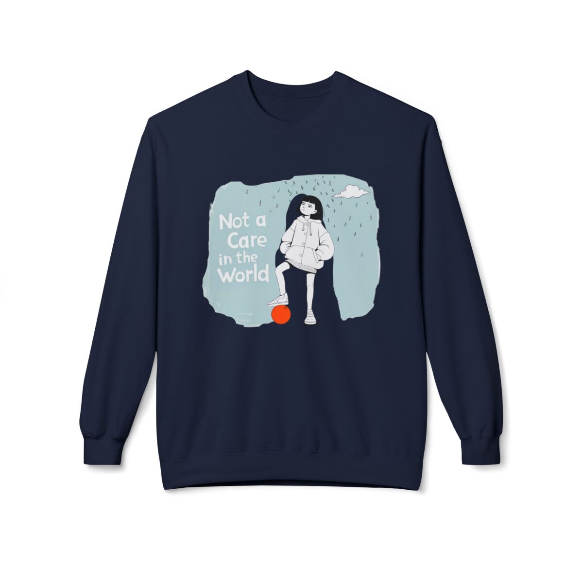 Not a care in the world Unisex Midweight Softstyle Fleece Crewneck Sweatshirt - Image 29