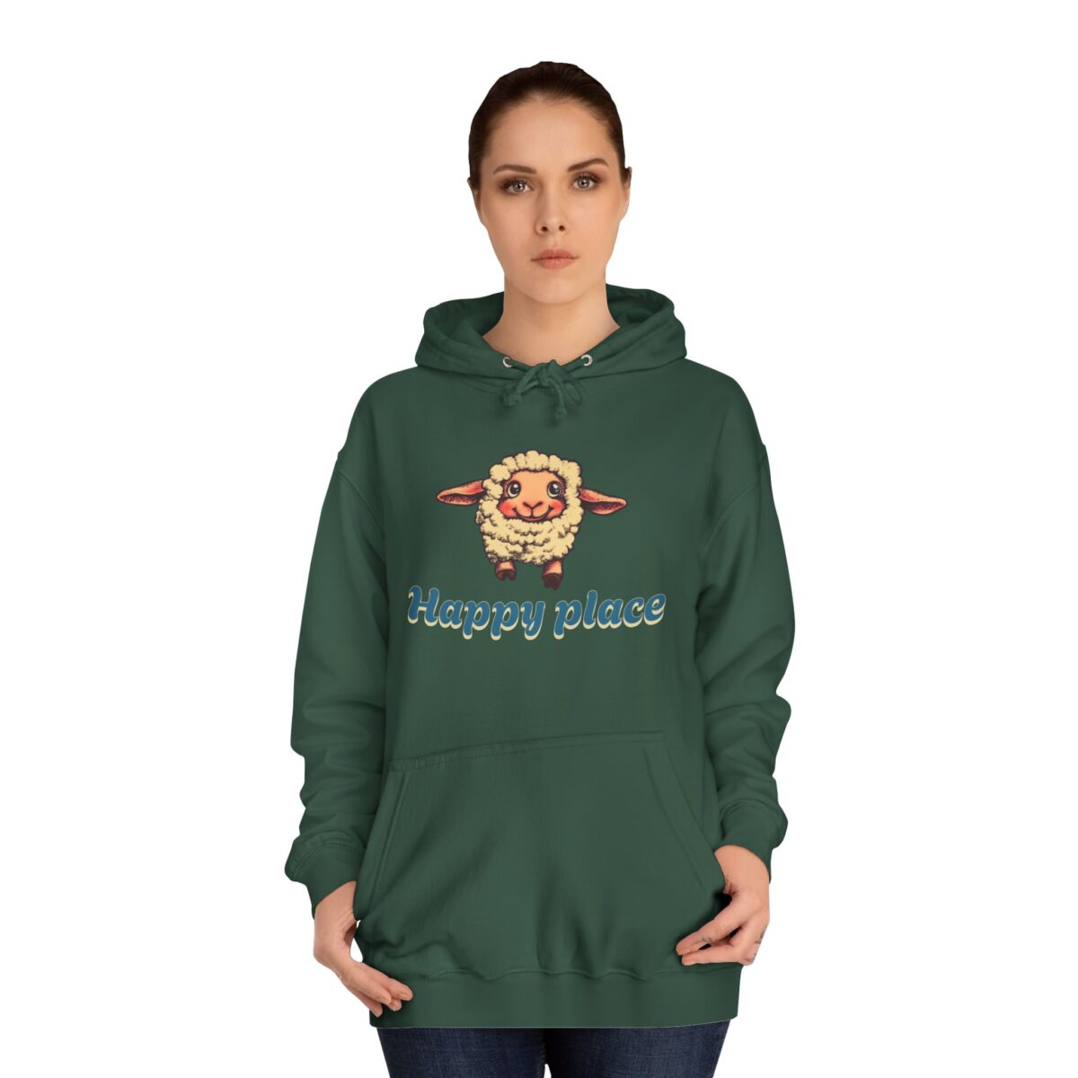Happy place Unisex College Hoodie - Image 24
