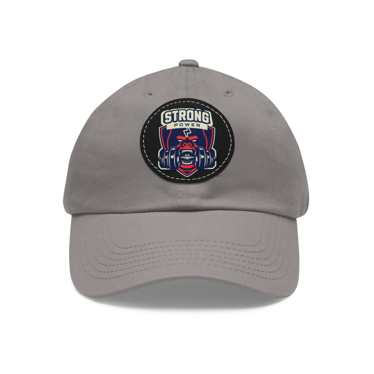 Strong Power Hat with Leather Patch (Round) - Image 9