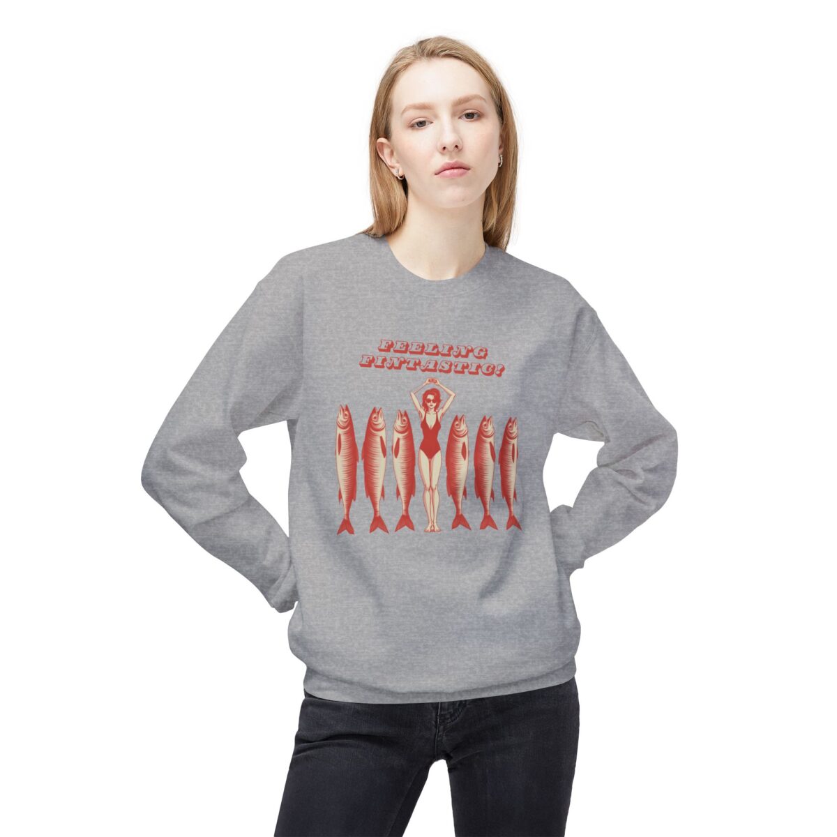 Feeling Fantastic Unisex Midweight Softstyle Fleece Crewneck Sweatshirt - Image 11