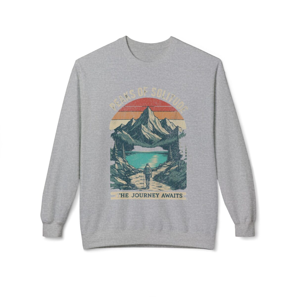 Peaks of Solitude Unisex Midweight Softstyle Fleece Crewneck Sweatshirt - Image 13