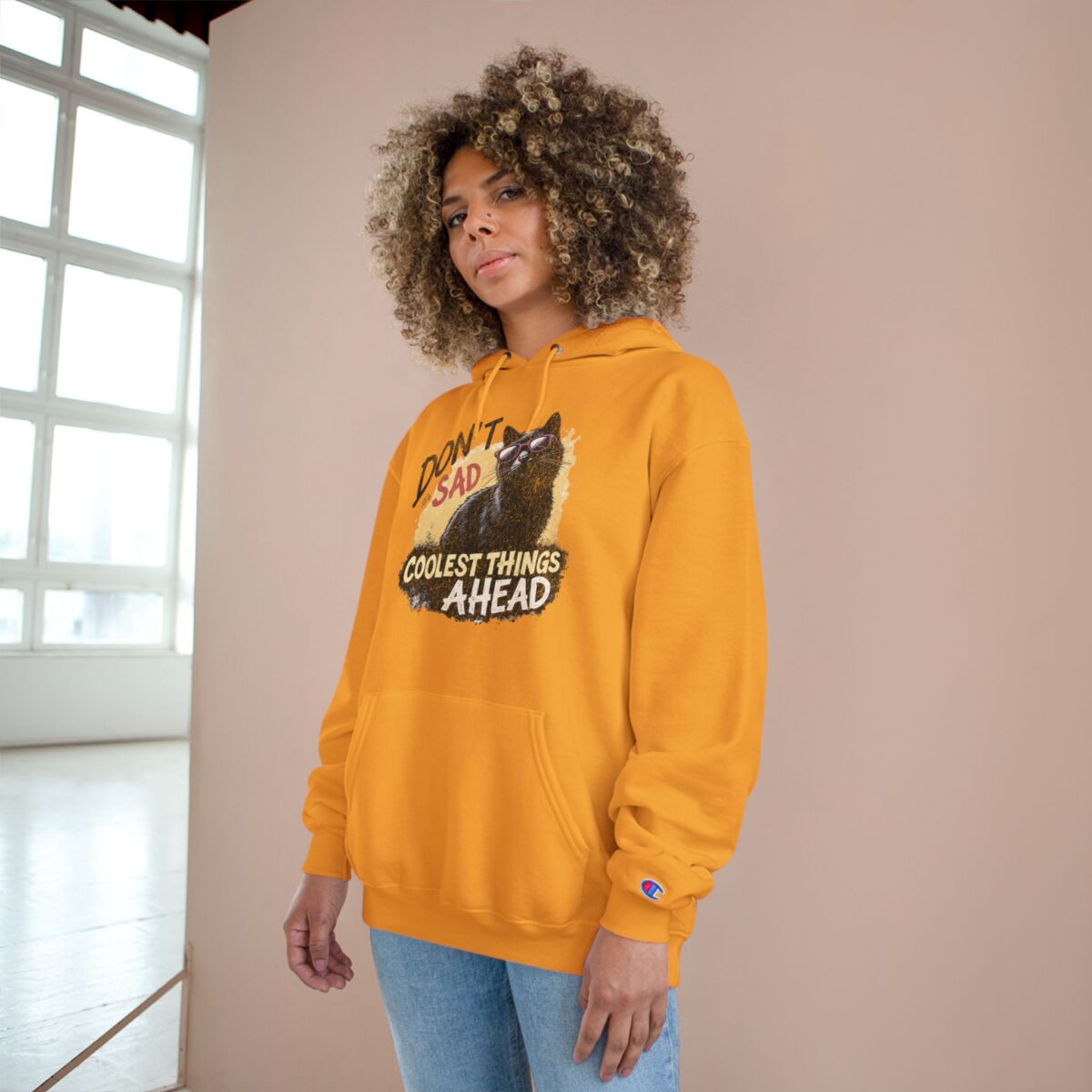 Don't be sad Champion Hoodie - Image 16