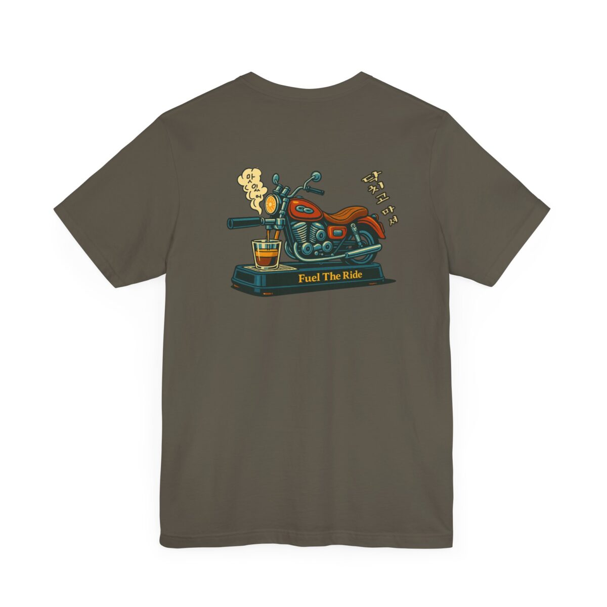 Fuel The Ride Unisex Tee - Vintage Motorcycle Graphic T-Shirt - Image 8