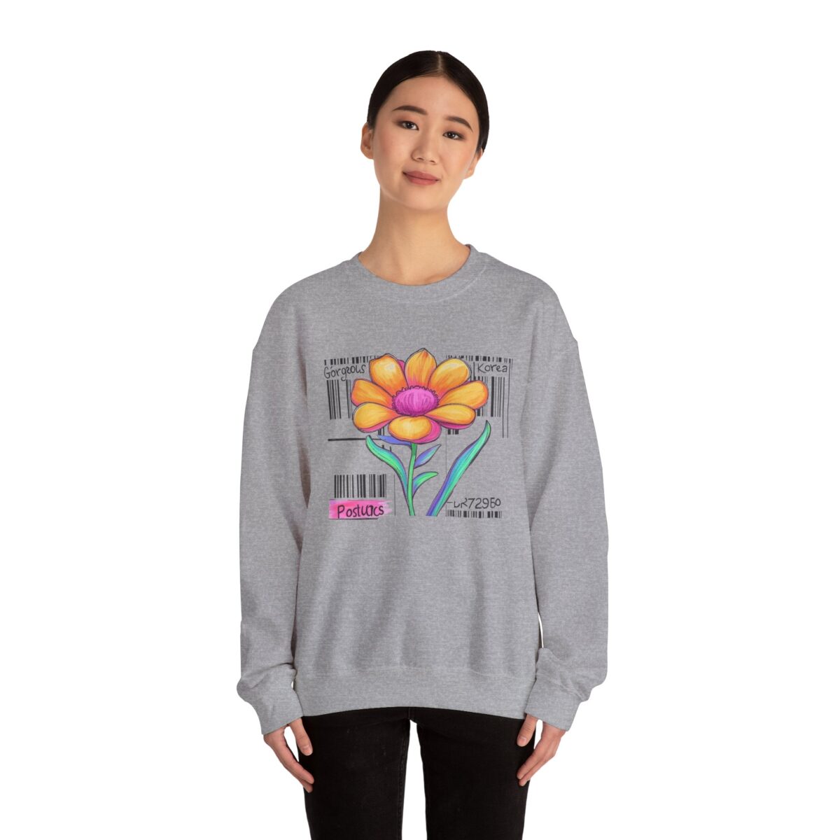 Gorgeous Flower Graphic Sweatshirt | Unisex Crewneck for All Seasons - Image 12