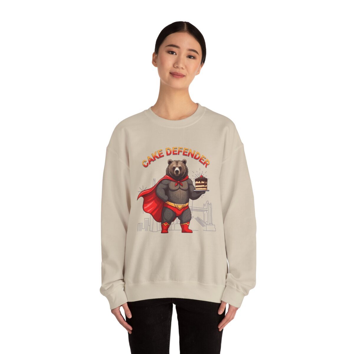 Cake defender Unisex Heavy Blend™ Crewneck Sweatshirt - Image 12