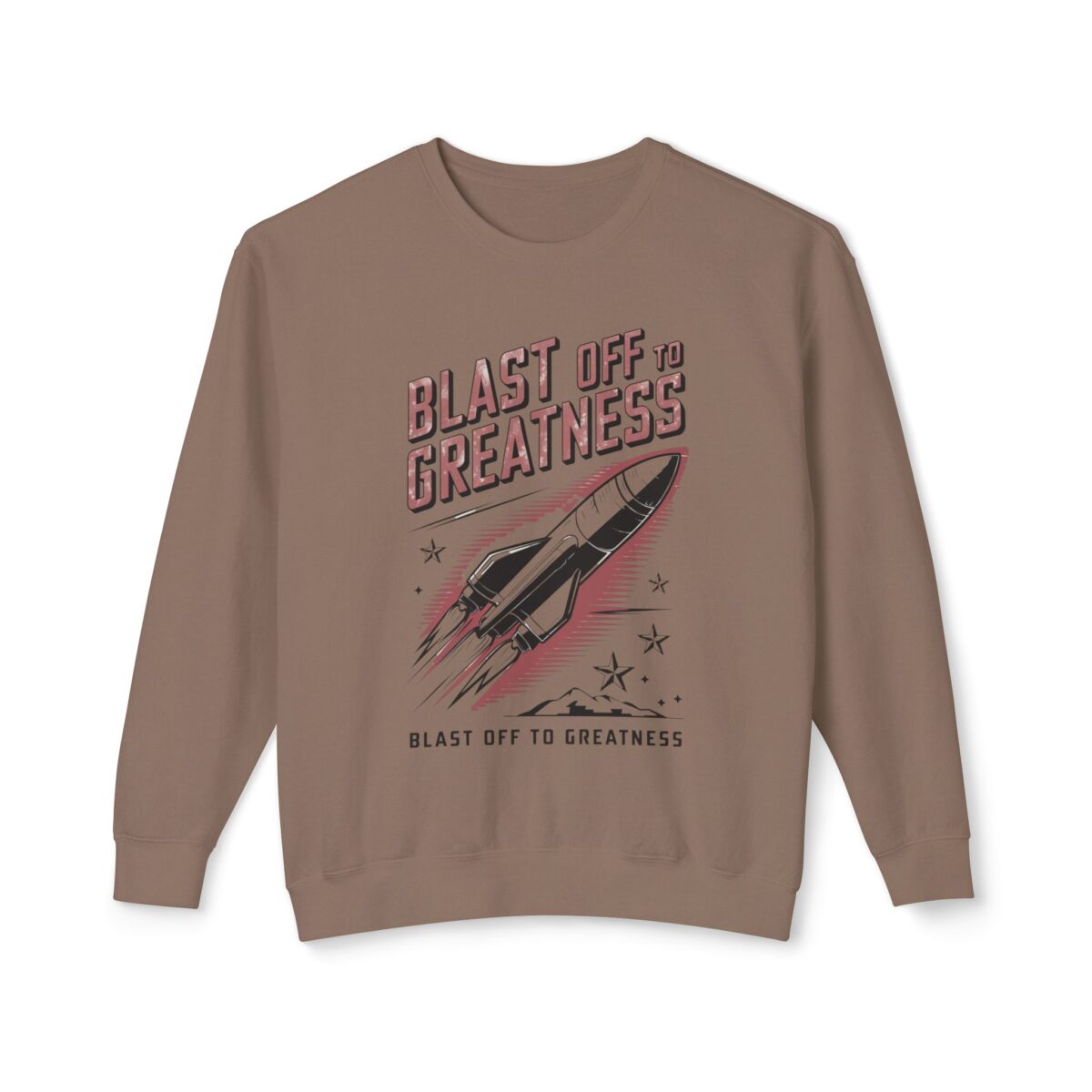 Blast off to greatness Unisex Lightweight Crewneck Sweatshirt - Image 9