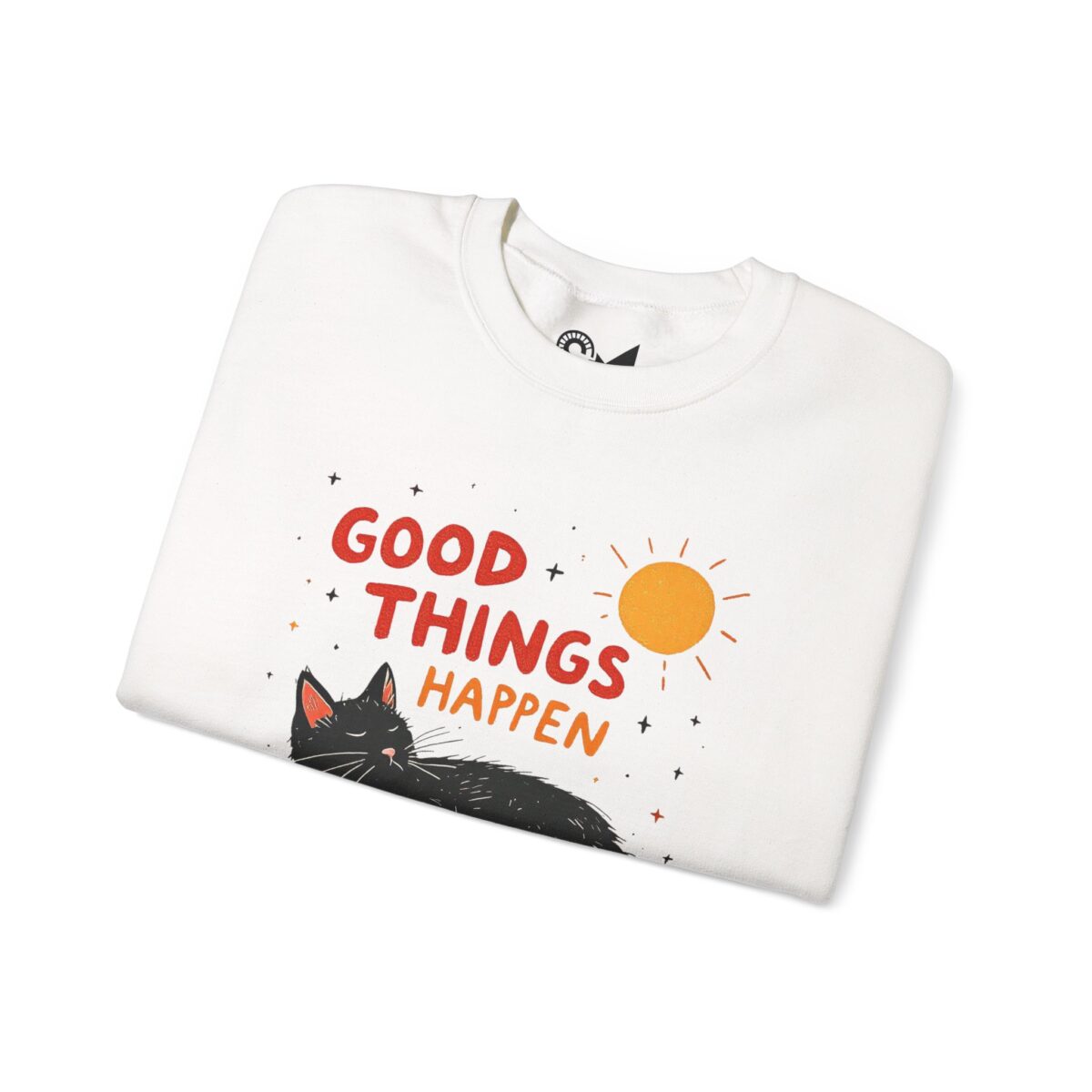 Good things happen Unisex Heavy Blend™ Crewneck Sweatshirt - Image 3