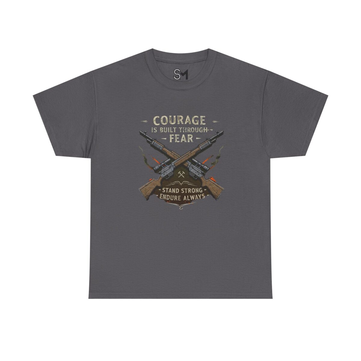 Courage is built through fear Unisex Heavy Cotton Tee - Image 17