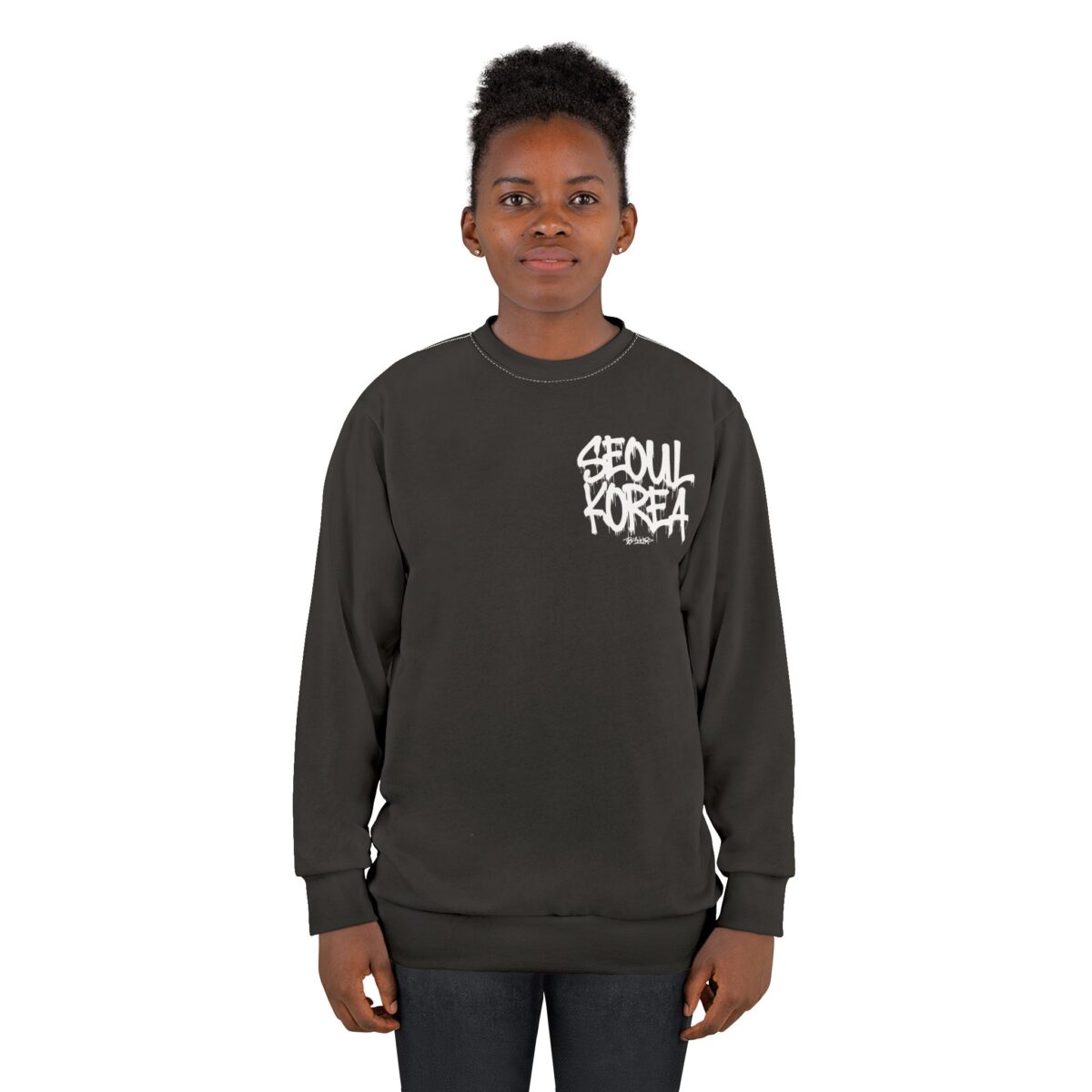 Seoul Korea Unisex Sweatshirt (AOP) - Image 4