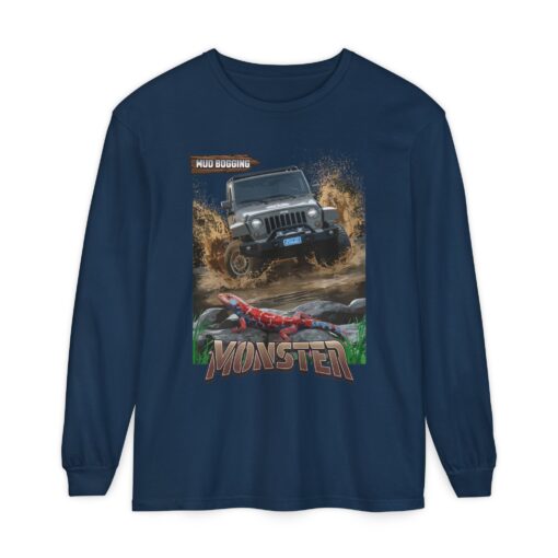 Monster car Unisex Garment-dyed Long Sleeve T-Shirt - Image 21