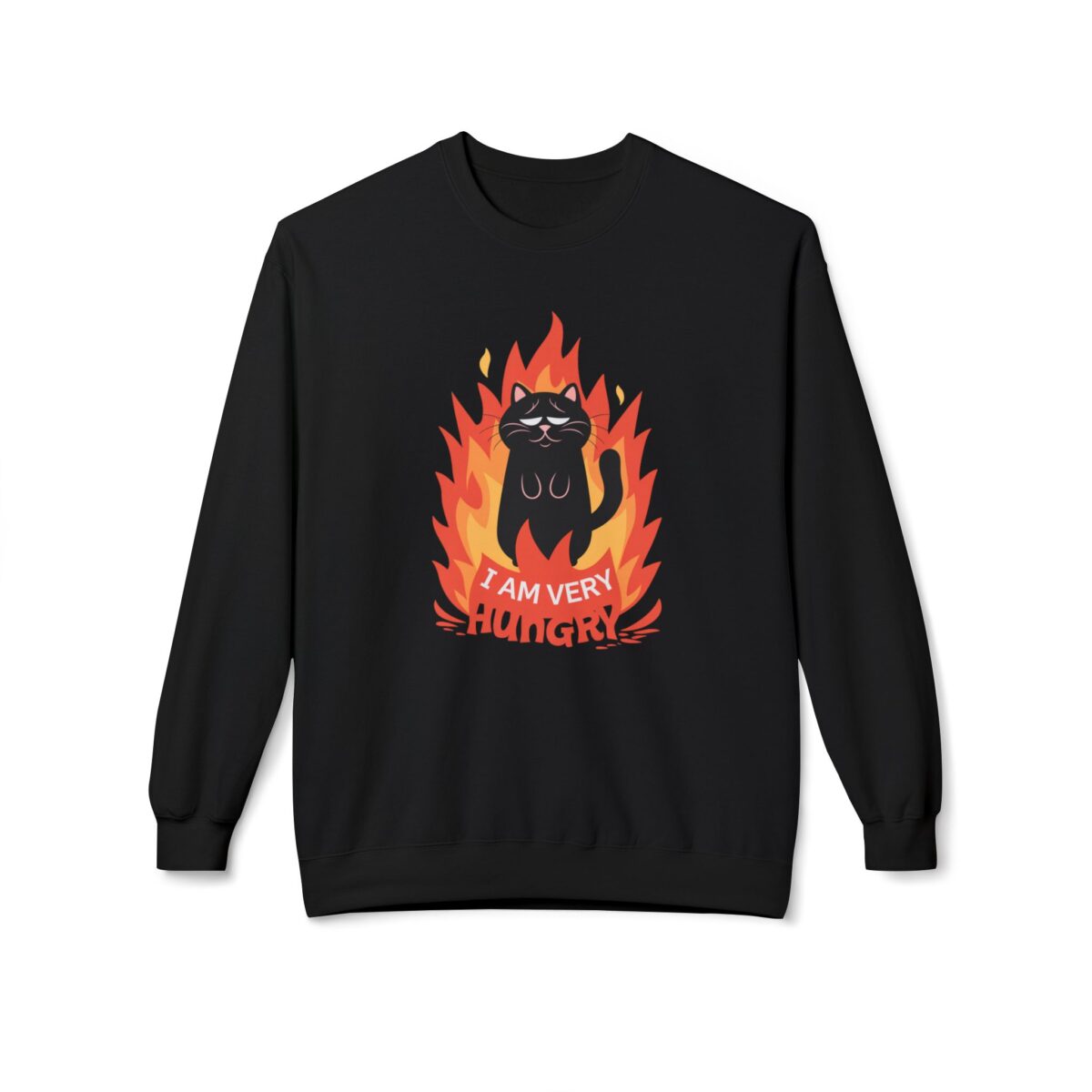 I am very hungry Unisex Midweight Softstyle Fleece Crewneck Sweatshirt