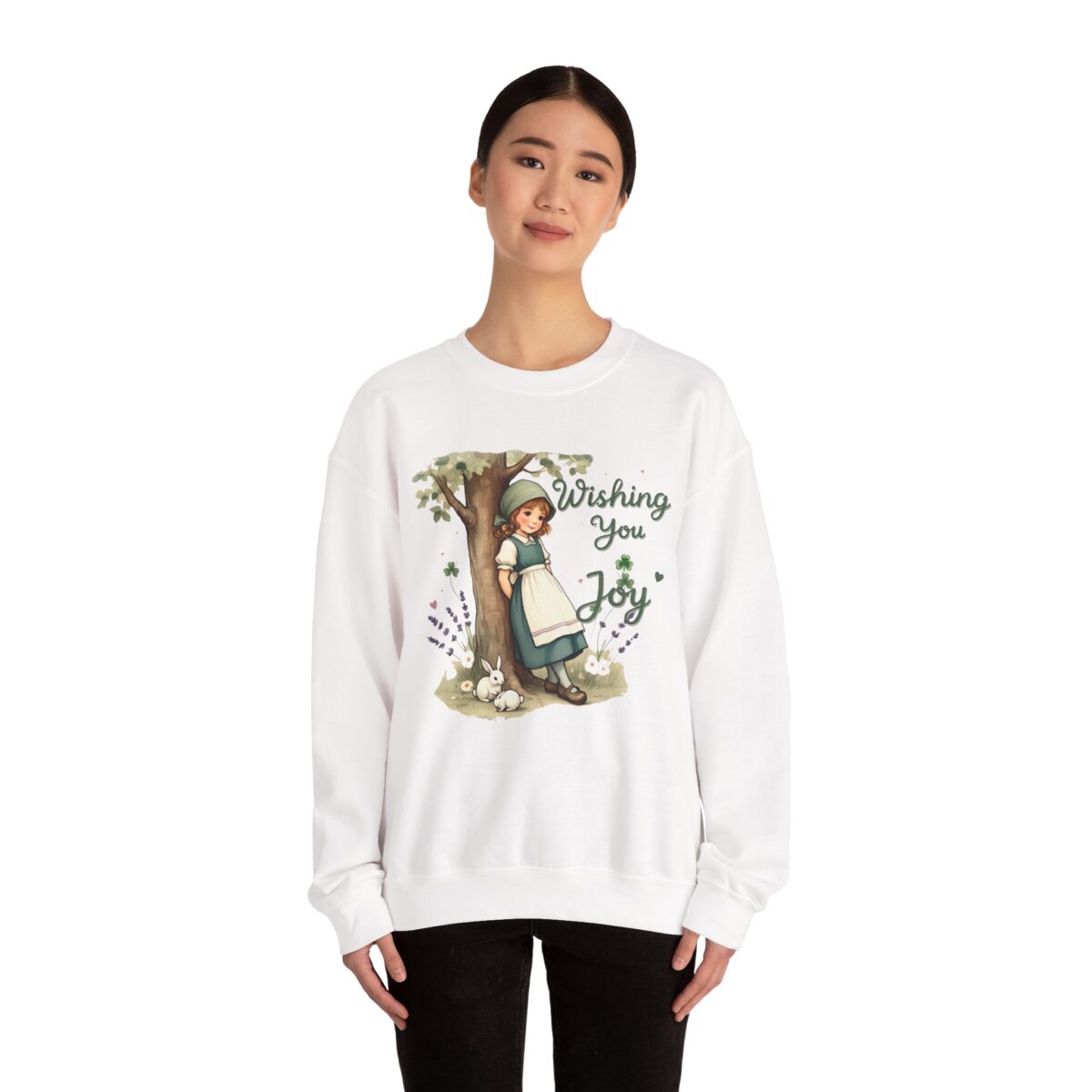 Wishing you joy Unisex Heavy Blend™ Crewneck Sweatshirt - Image 4