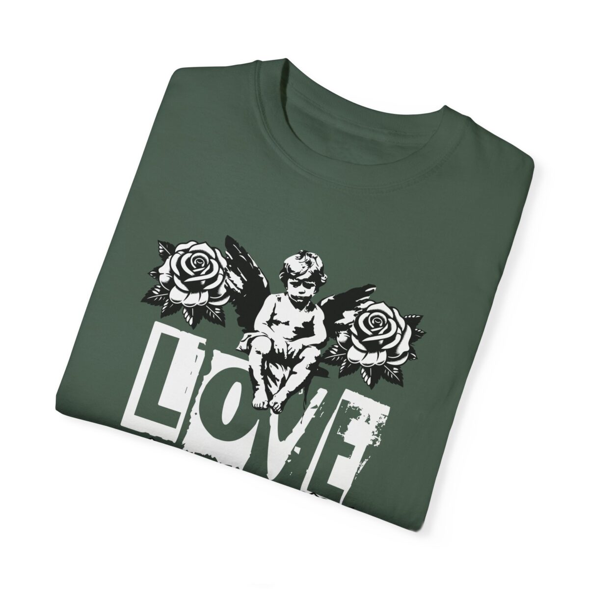 Unisex Garment-Dyed T-Shirt - Love Openmind Vintage Graphic Tee - Image 7