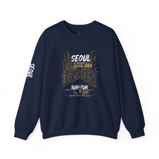 Seoul Good Idea Unisex Crewneck Sweatshirt - Perfect for Travel Enthusiasts - Image 9