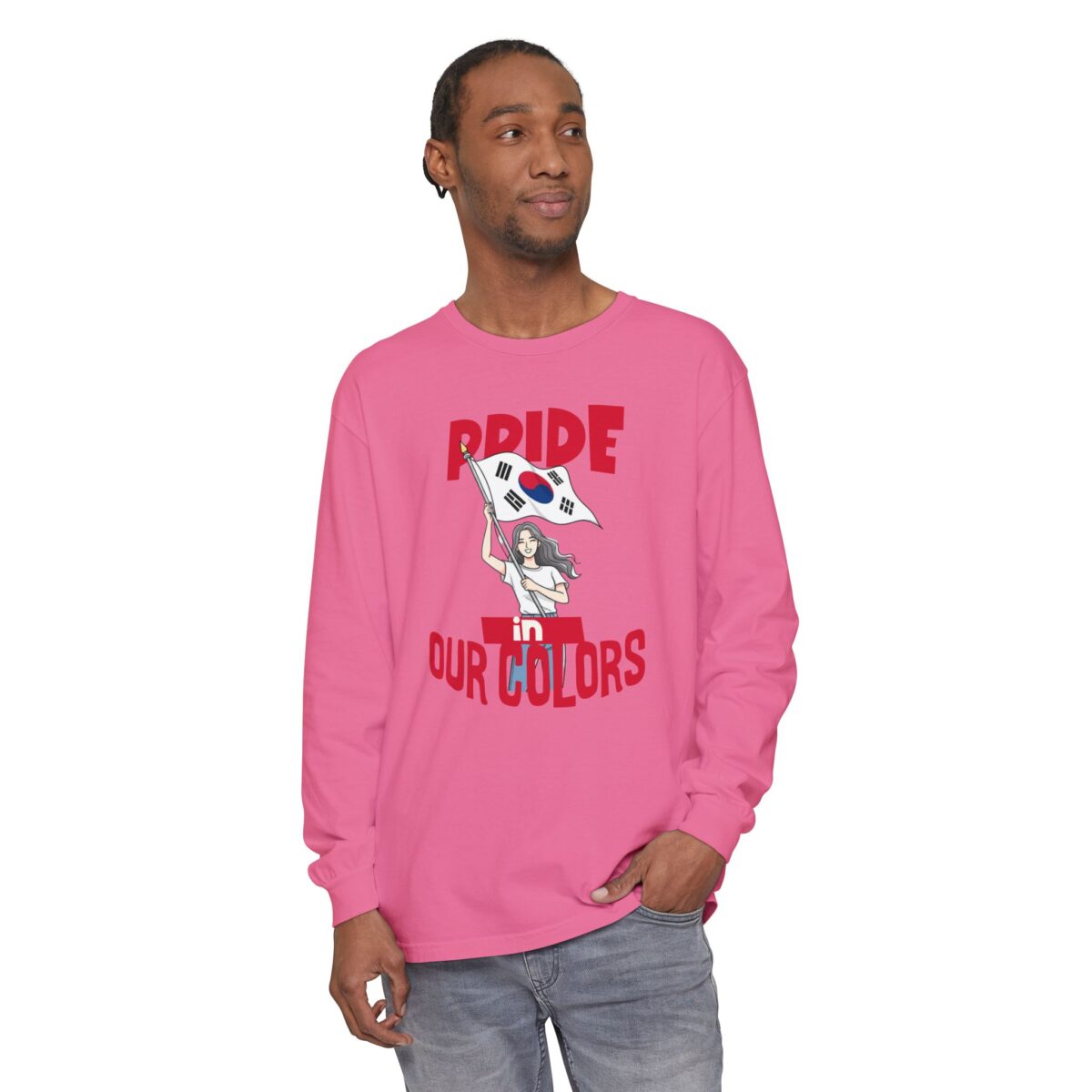 Pride in our colors Unisex Garment-dyed Long Sleeve T-Shirt - Image 19
