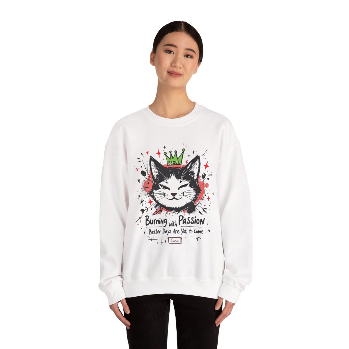 Better days are yet to come Unisex Heavy Blend™ Crewneck Sweatshirt - Image 4