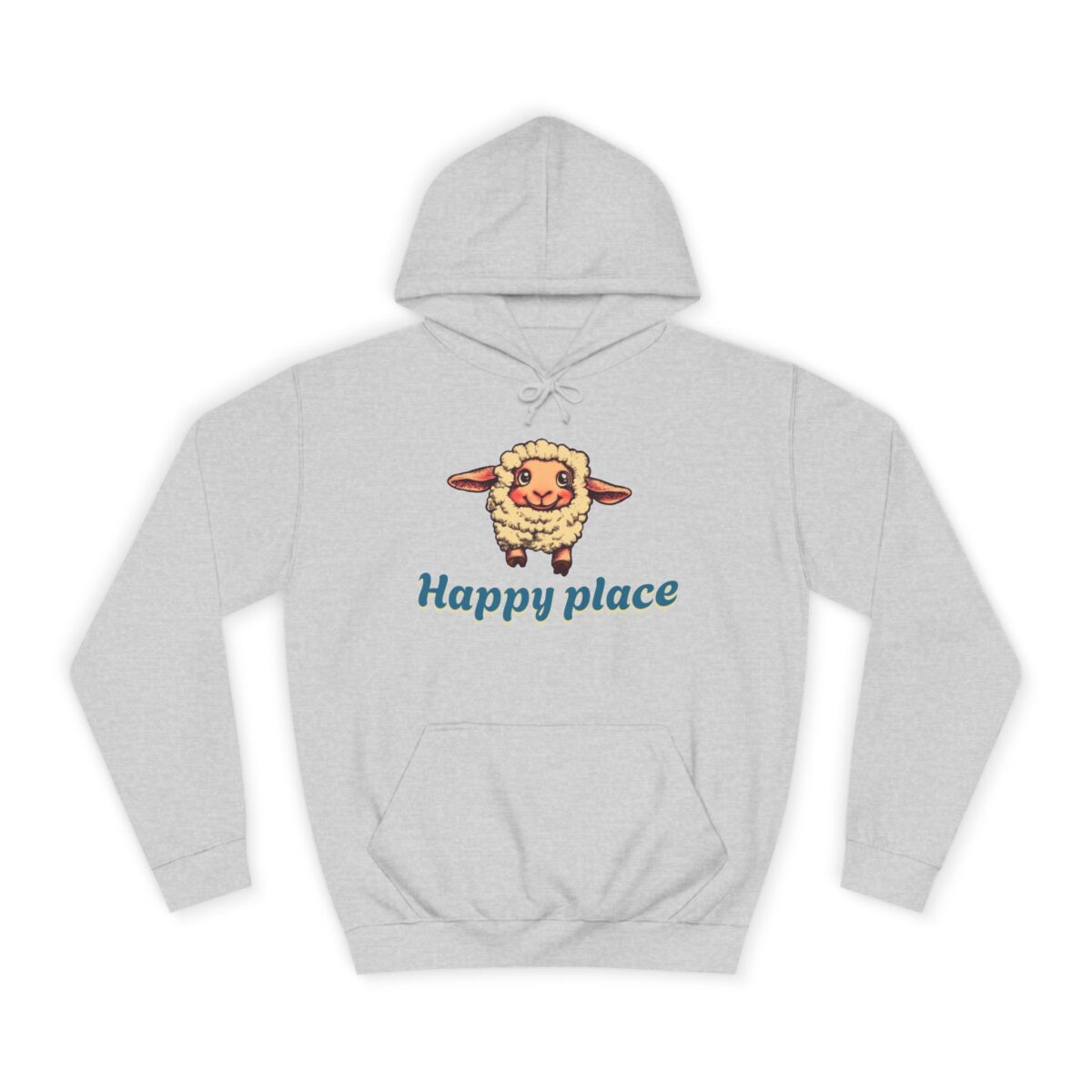 Happy place Unisex College Hoodie - Image 9