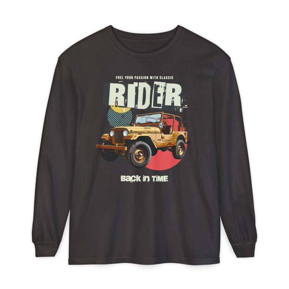 Rider Back in Time Unisex Garment-dyed Long Sleeve T-Shirt - Image 33