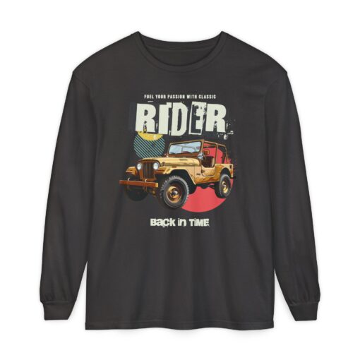 Rider Back in Time Unisex Garment-dyed Long Sleeve T-Shirt - Image 33