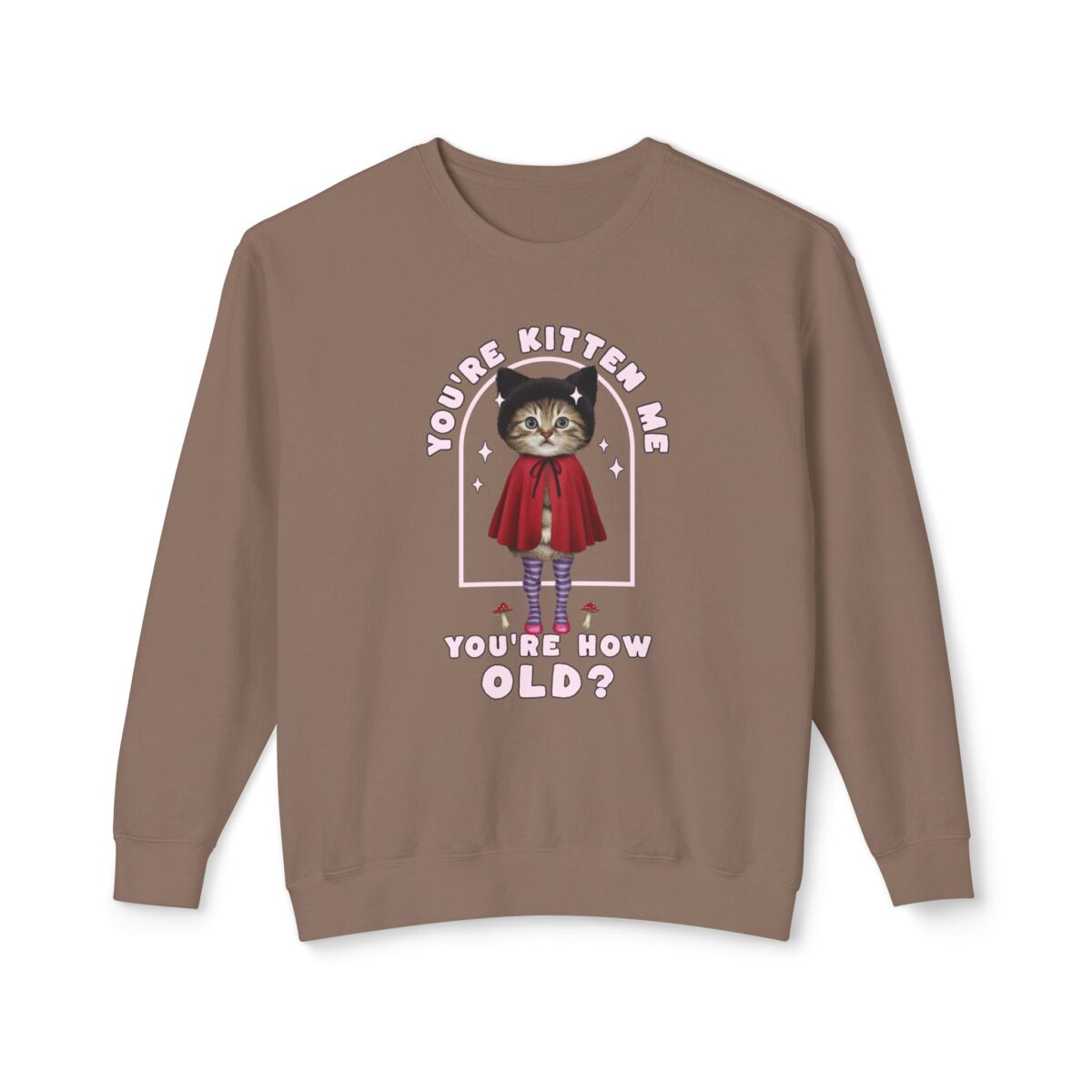 You're kitten me! Unisex Lightweight Crewneck Sweatshirt - Image 13