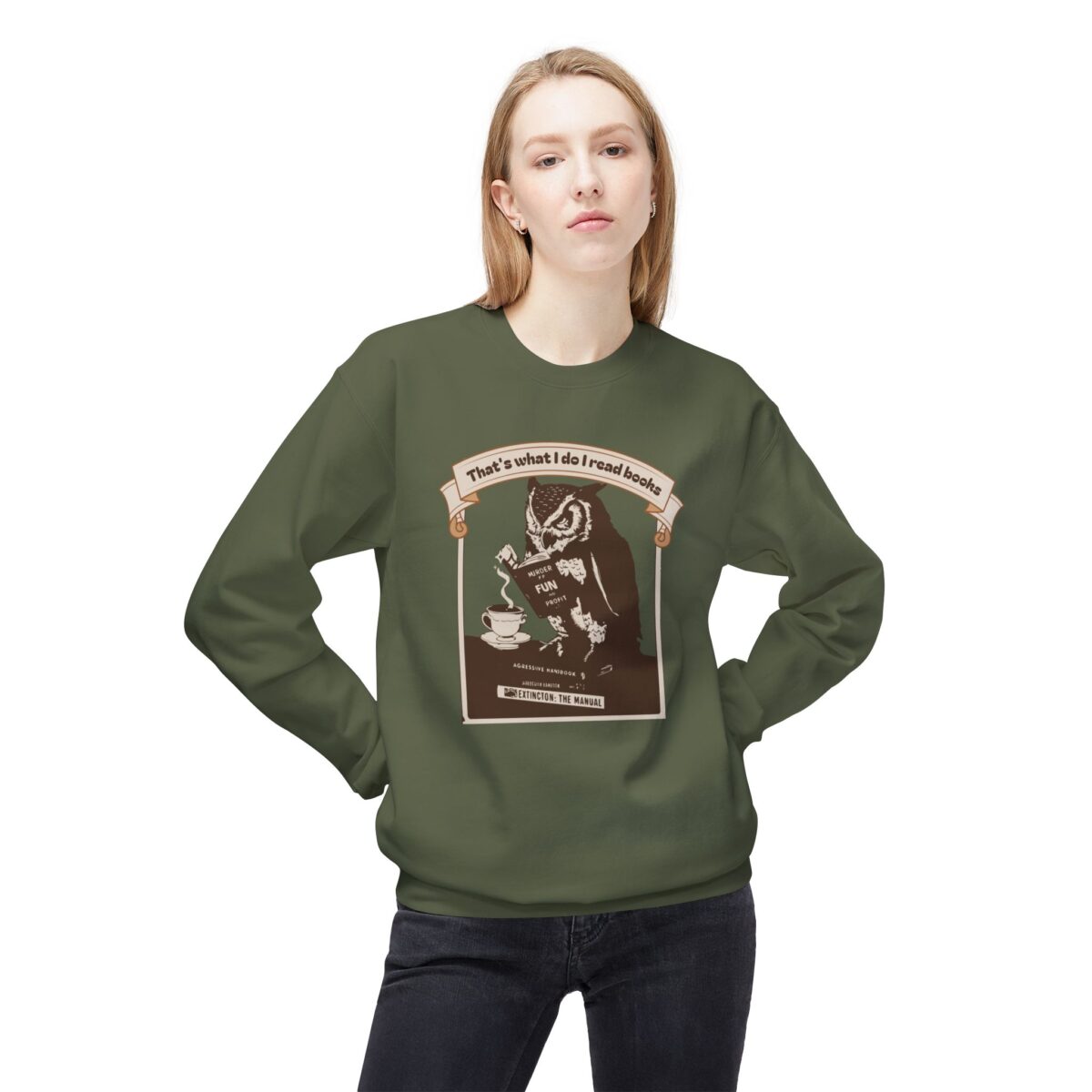 I read books Unisex Midweight Softstyle Fleece Crewneck Sweatshirt - Image 19