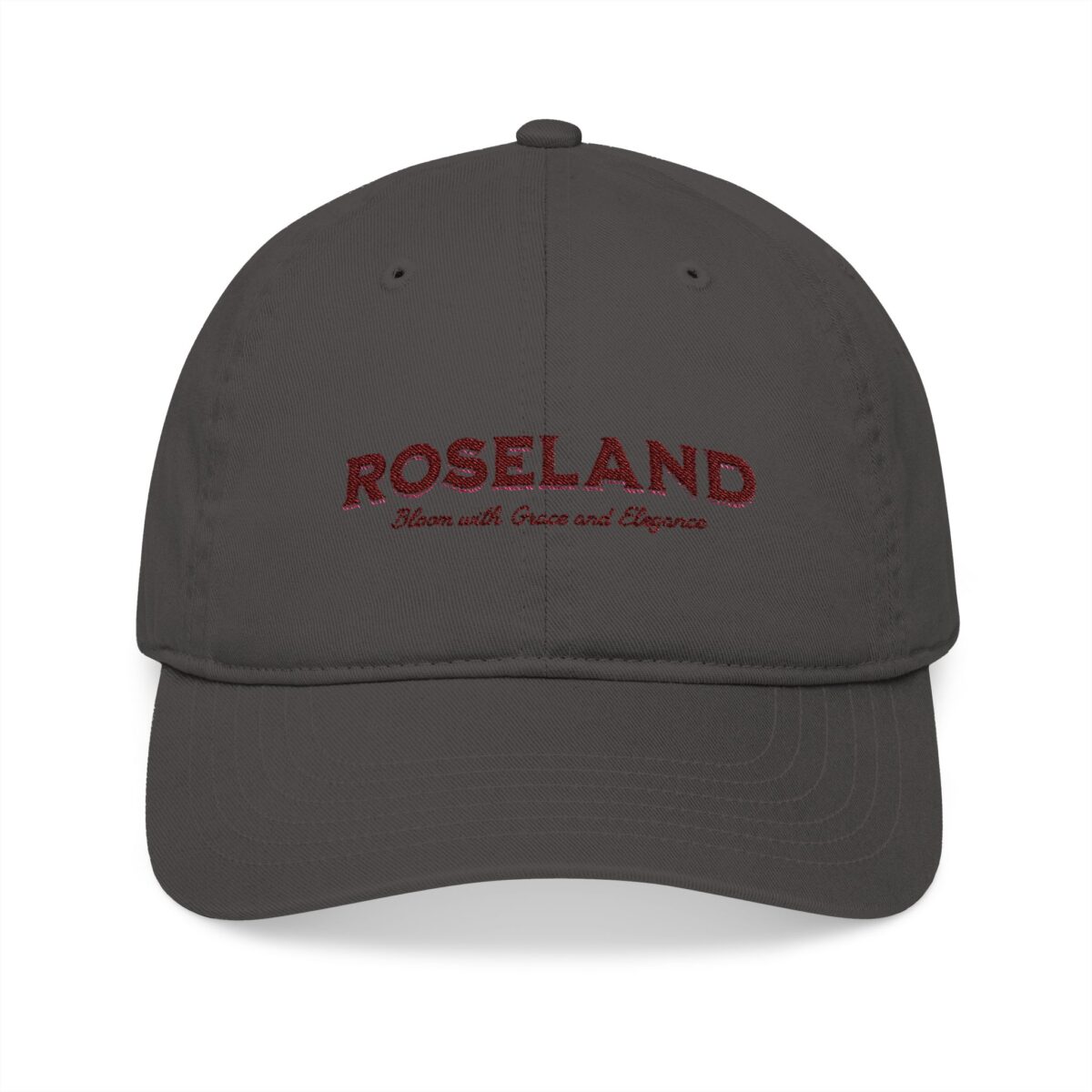 Embroidered Organic Baseball Cap - 'Roseland' with Grace and Elegance - Image 5