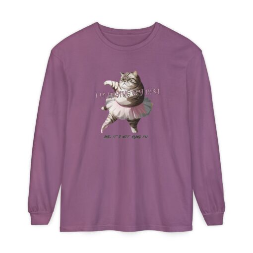 It's not kung fu Unisex Garment-dyed Long Sleeve T-Shirt - Image 29