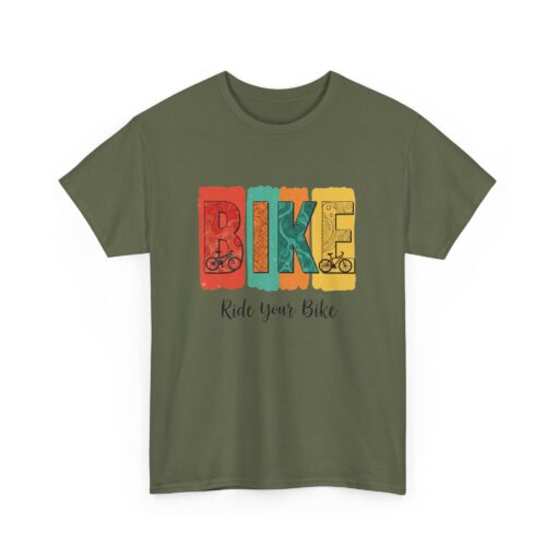 Bike Unisex Heavy Cotton Tee - Image 19