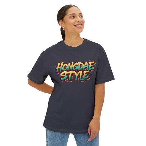 Hongdae style Unisex Oversized Boxy Tee - Image 23