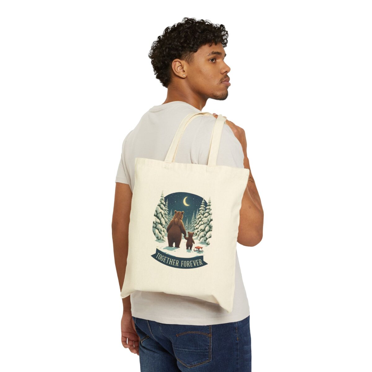 Together forever Cotton Canvas Tote Bag - Image 3