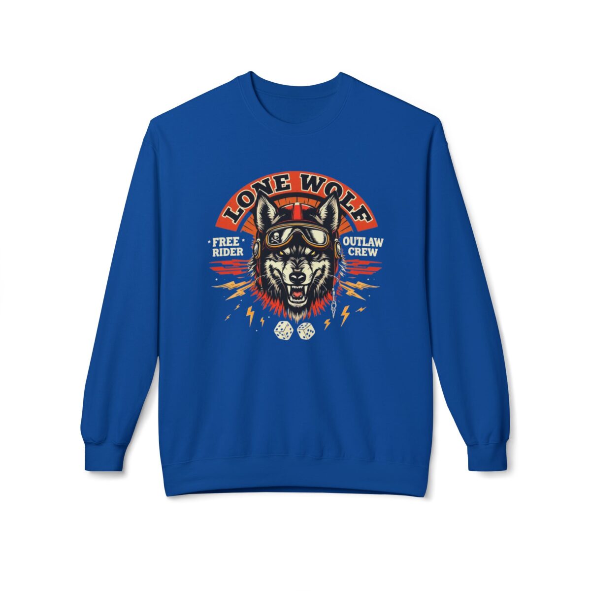 Lone Wolf Unisex Midweight Softstyle Fleece Crewneck Sweatshirt - Image 29
